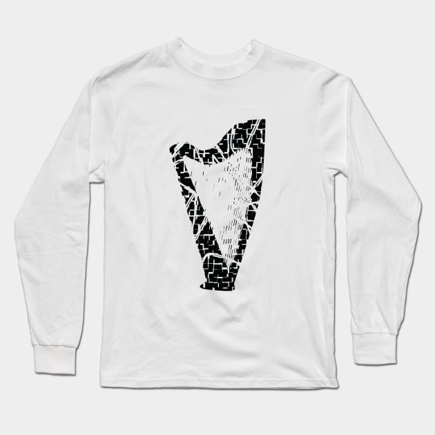Harp Long Sleeve T-Shirt by GramophoneCafe